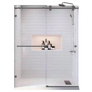 Фото Дверь в нишу Koer SR SD06 140x220 прозрачная графит | Арт: KR5369 | Склад Heathome (Полтава, Суми, Чернигов, Черновцы)