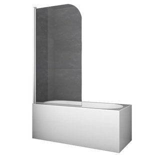 Фото Шторки стеклянные на ванну Koer SR BS01 80x140 хром | Арт: KR5400 | Склад Heathome (Полтава, Суми, Чернигов, Черновцы)