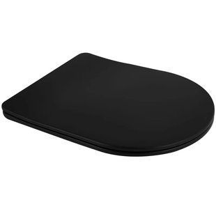 Фото Сиденье-крышка для унитаза Mixxus Premium Ellipse-Bevel-2001 Black с микролифтом | Арт: MP6615 | Склад Heathome (Полтава, Суми, Чернигов, Черновцы)