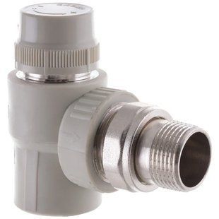Фото Кран термостатический угловой PPR 25x3/4 Koer K0150.PRO (KP0190) | Арт: KP0190 | Склад Heathome (Полтава, Суми, Чернигов, Черновцы)