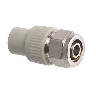 Фото Муфта для коллектора Koer K0284.Pro - 20x16x2.0mm PPR с переходом на PEX (KP3159) | Арт: KP3159 | Склад Heathome (Полтава, Суми, Чернигов, Черновцы)